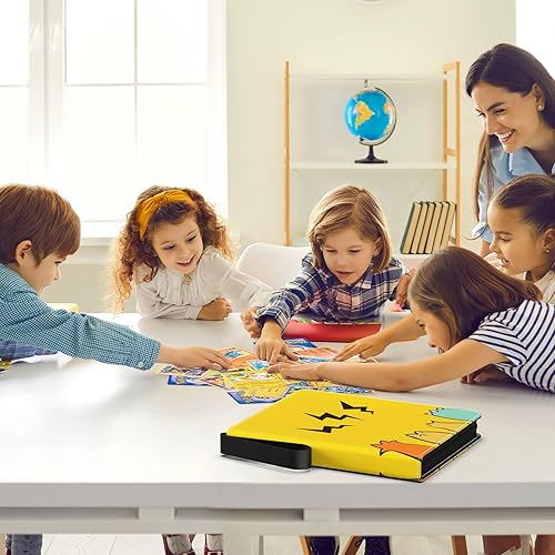 Miniatura 5 de Card Binder for Cards with Sleeves 9-Pocket 900 Cards Card Binder Holder Book Compatible Collection Gifts for Boys GirlsYellow