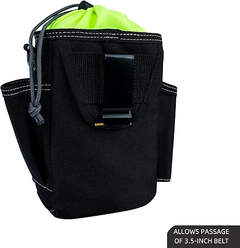 Miniatura 6 de KUNN Bolsa de herramientas con clip para cinturón, cinturón ajustable de 1.5 pulgadas para herramientas organizadoras, electricista, mantenimiento,