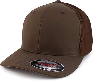 2XL Structured Flex Fitted Trucker Flexfit Baseball Cap