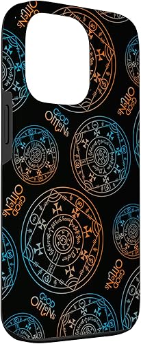 Vista 24 de iPhone 11 Pro Max Good Omens - Funda de la Rueda de la fortuna