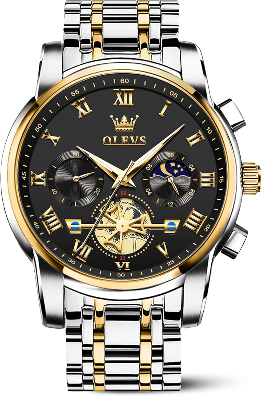 OLEVS Watches Men Waterproof Luxury Big Face Mens Watch...