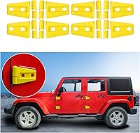 Vista 23 de 4 cubiertas protectoras de bisagra de puerta para Jeep Wrangler JK 2007-2018 de 2 puertas (negro)
