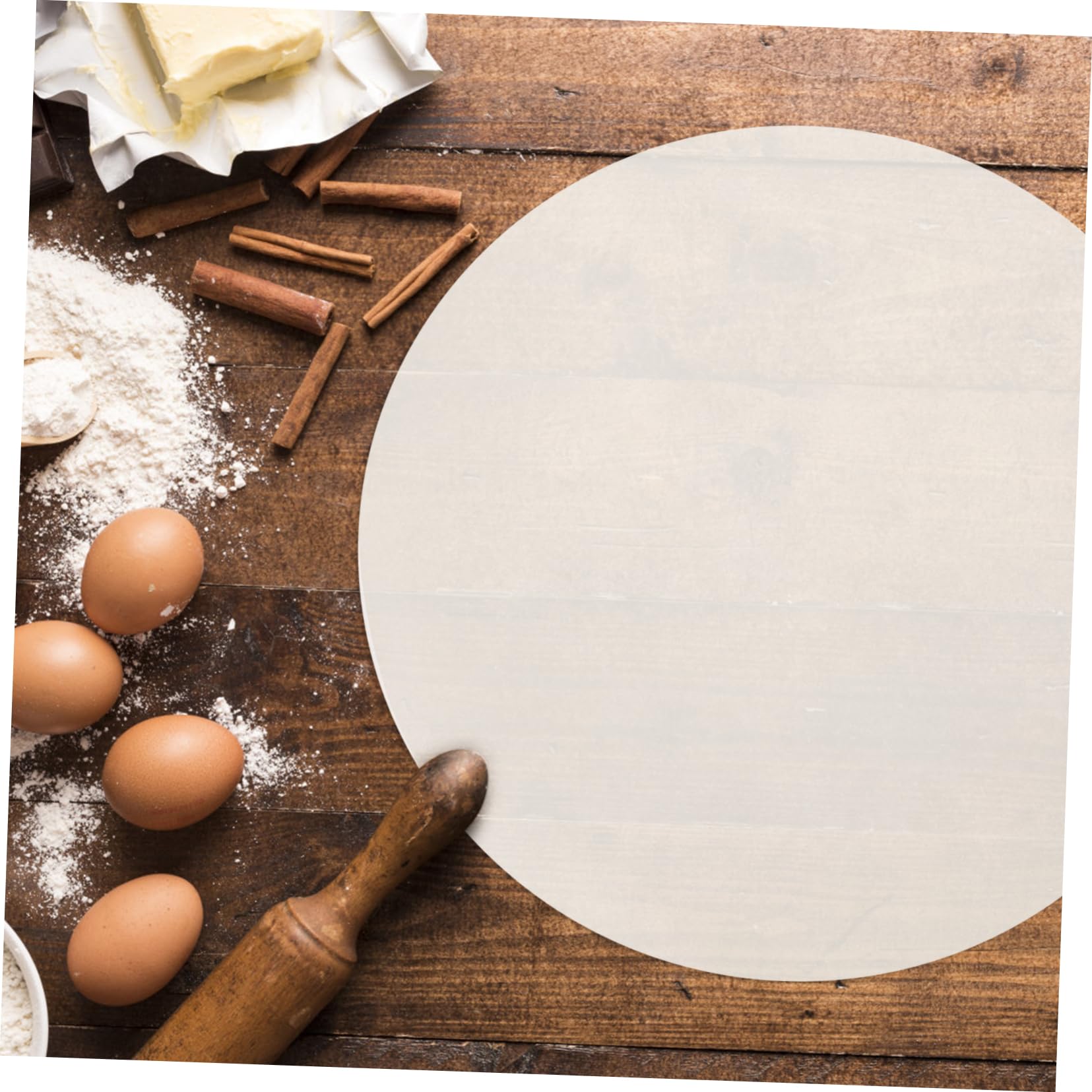 Mikinona 500 Pezzi Carta da Forno Antiaderente in Carta Oleata, Bianca, per Microonde e Torte, Leggera e Resistente All’olio