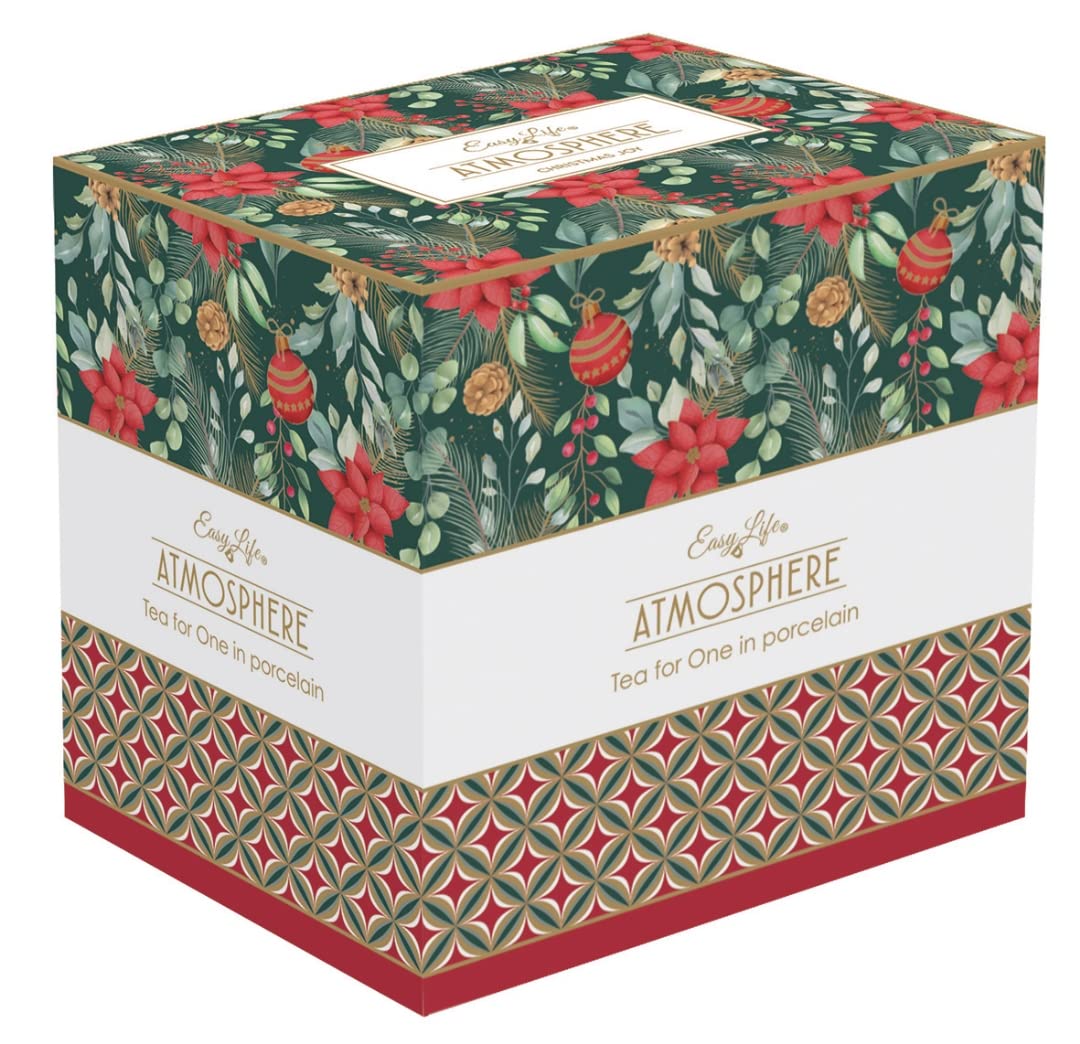 Easy Life COFFRET EGOISTE 35CL+35CL EN PORCELAINE FINE CHRISTMAS JOY