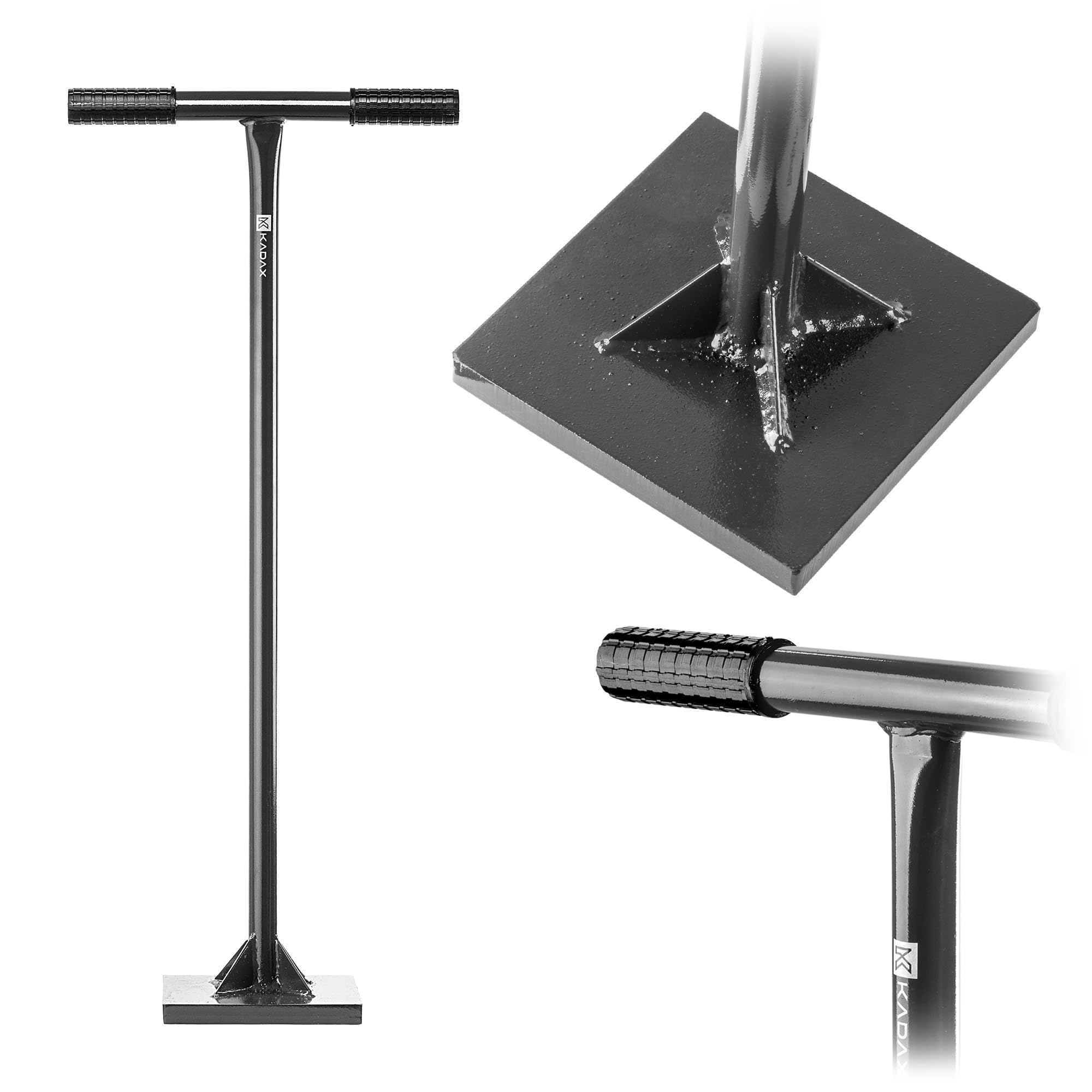 KADAX pilon à béton, 8 kg, plaque large pour compacter sol, gravier et sable, pilon manuel T