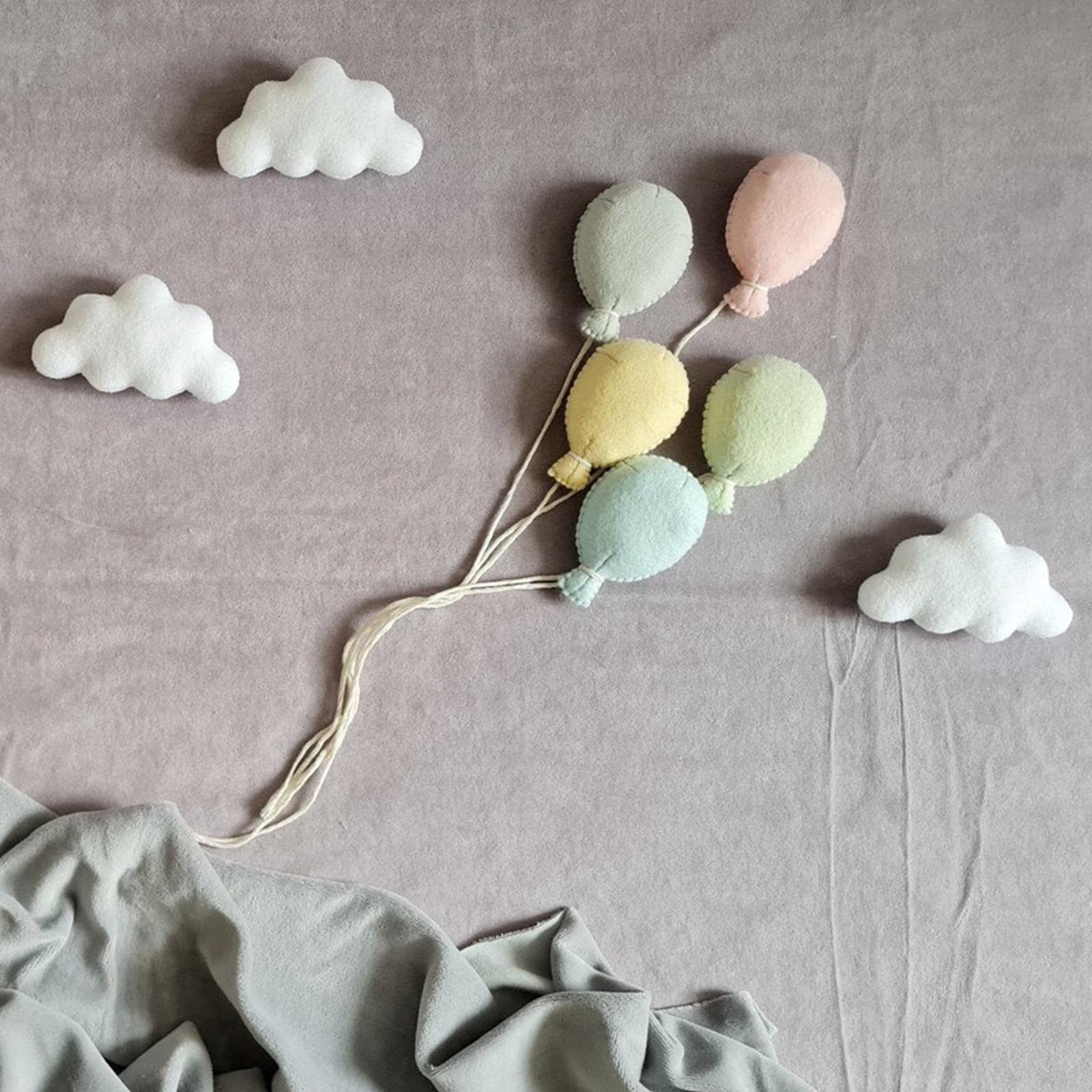 perfk 8Pcs Newborn Photo Props Infant Photo Photograph 3 Clouds Plushes Skin Friendly Photography Puntelli Baby Photography Puntelli per La Festa di