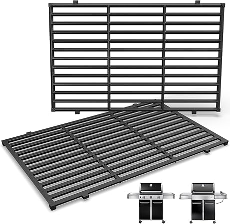QuliMetal 19.5" Grill Grates for Weber Genesis 300 Series, Genesis