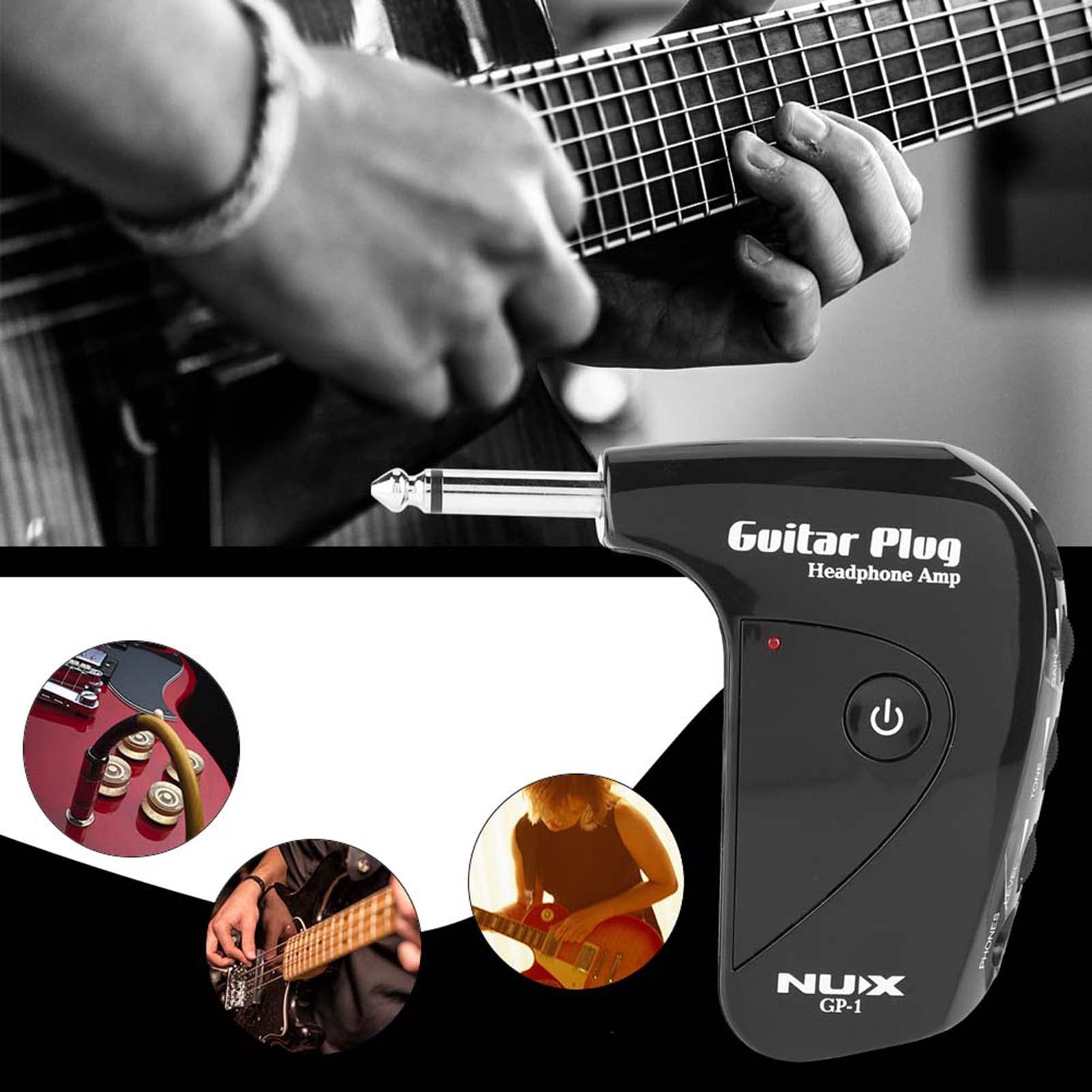 Amplificatore Chitarra Nux GP-1 - Mini Con Ingresso Cuffie, Alimentato A Batterie - Foto 9