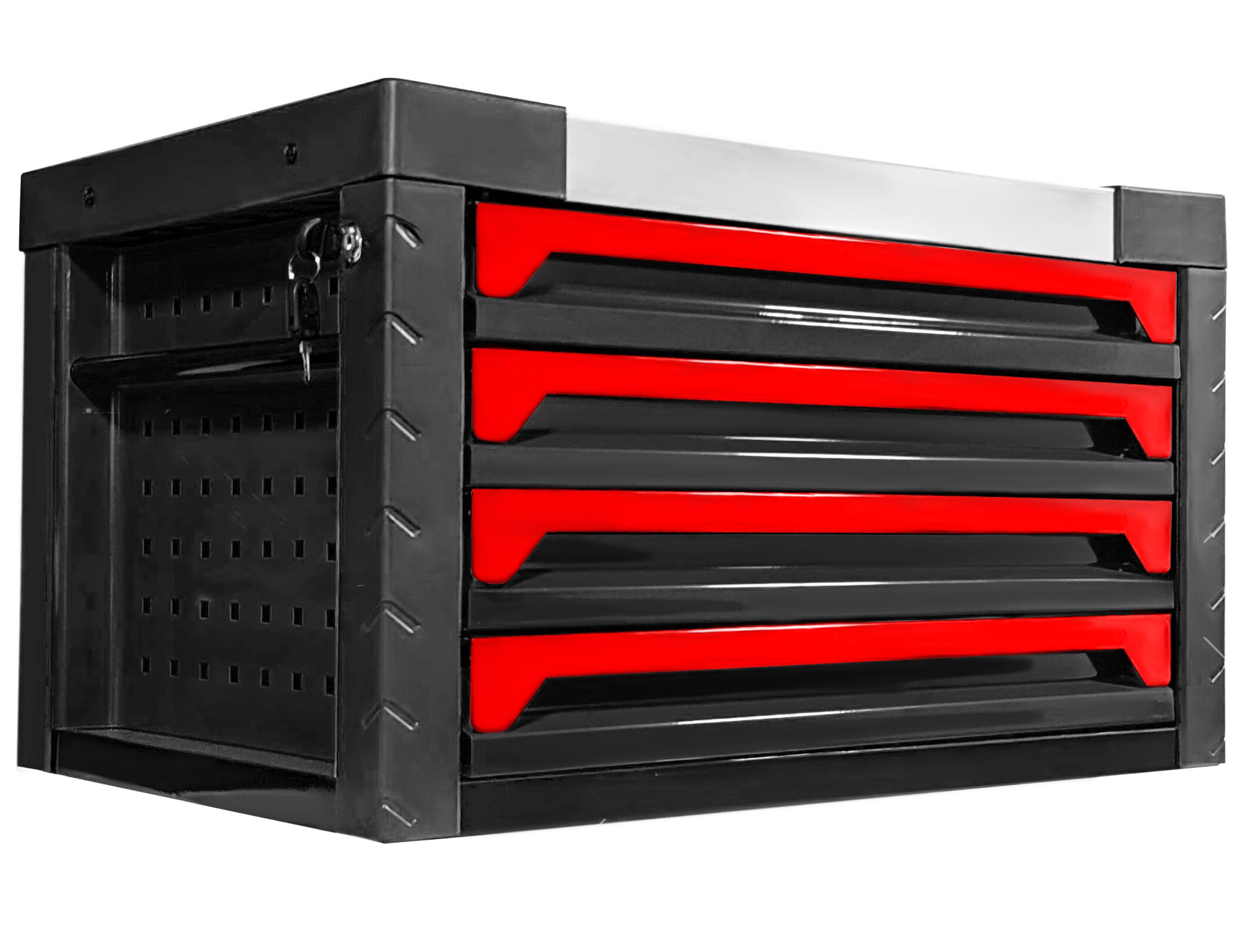JOMAFA Caja de Herramientas Tipo Cofre con 4 Cajones Completo de Herramientas (4 modulos), 690 x 465 x 383 mm