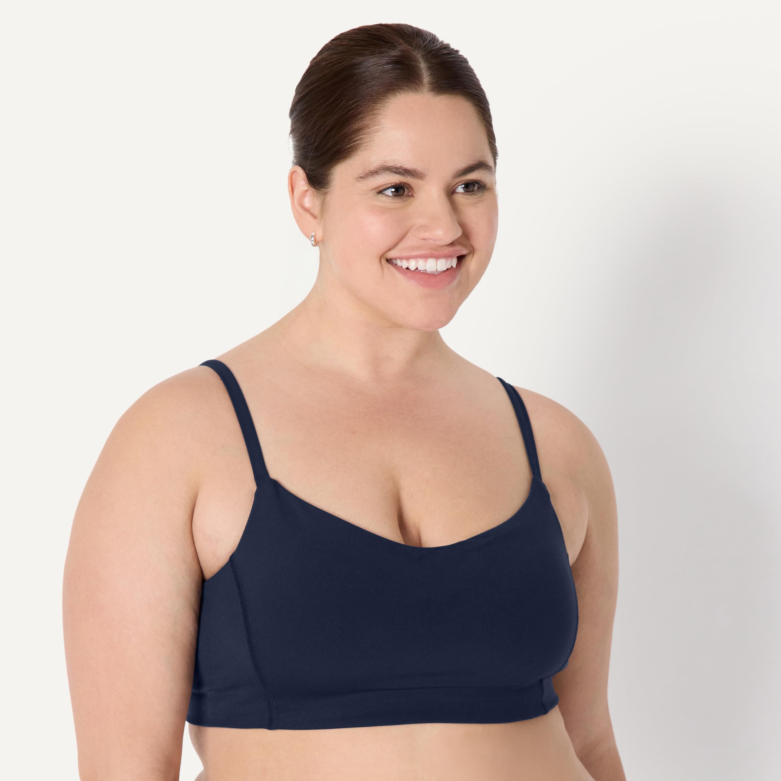 Amazon Essentials Damski biustonosz sportowy Active FormFlex Buttery Soft Light Support Sweetheart Neck Yoga Sports Bra