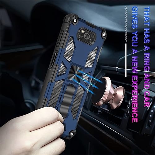 Miniatura 6 de Asuwish Funda de teléfono para Xiaomi Poco X3 Pro/PocoX3 NFC/Poco X3 con protector de pantalla de vidrio templado y accesorios para celular