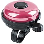 Xthuge Classic Bike Bell, Aluminum Bicycle Bell, Loud Crisp Clear Sound Bicycle Bike Bell for Adults Kids(Pink-Right Hand Use)
