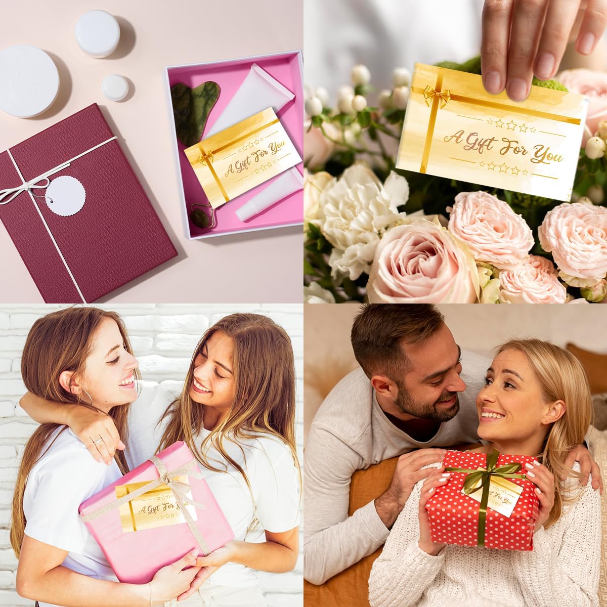 50 Sets Gift Certificates for Business, Blank Gift Cards Certificates with Envelopes for Salon Restaurants Spa Marriage Birthday Client Vouchers 11.8 x 3.9 Inch - Yellow - Image 6