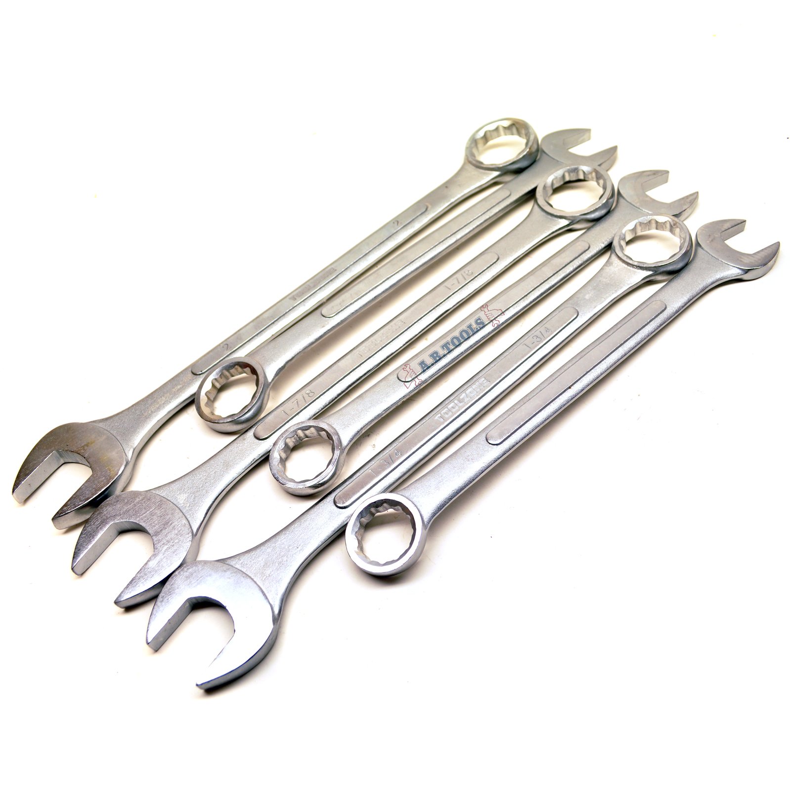 Toolzone 6 szt. AF Jumbo klucz płasko-oczkowy 33/8 cm - 5 cm