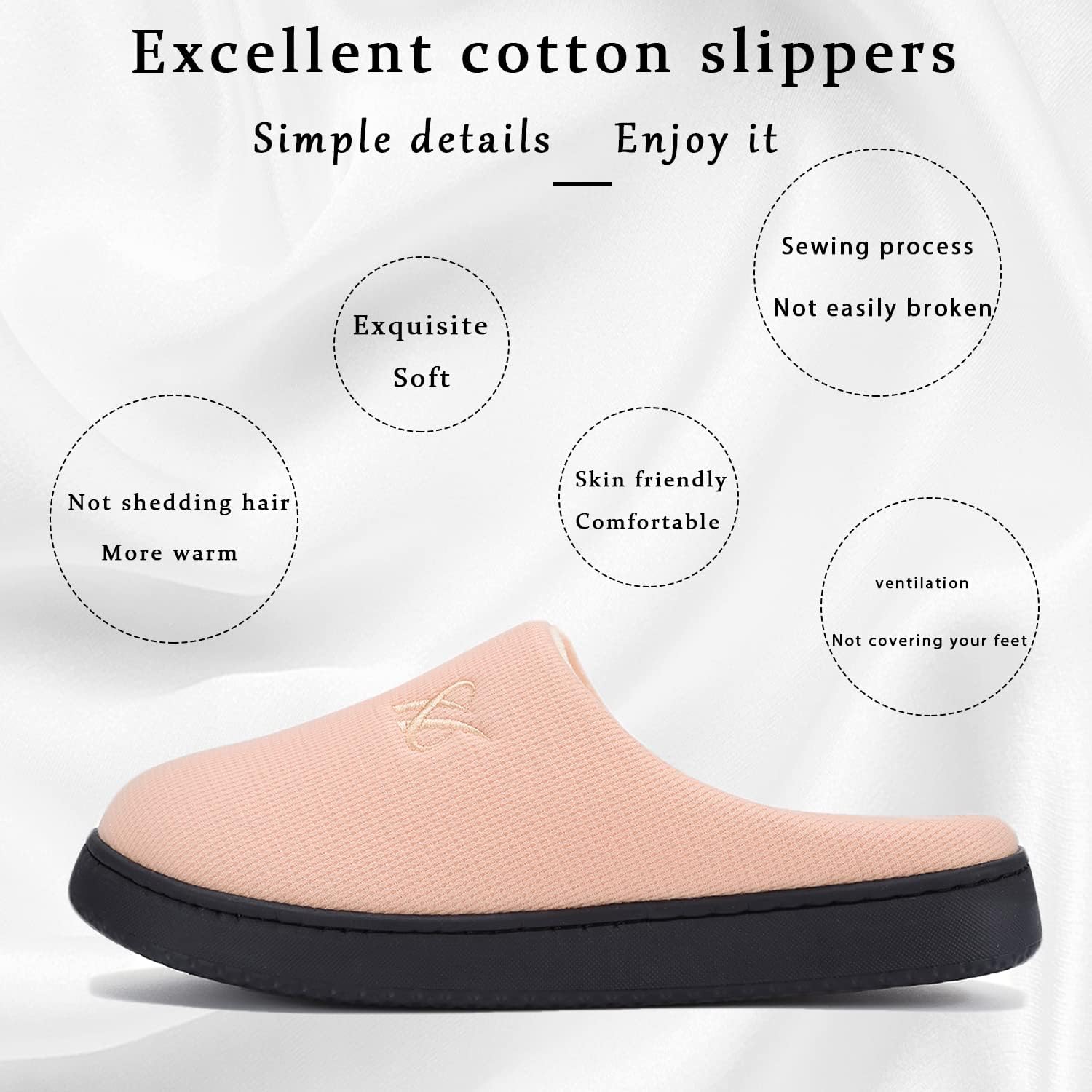 Memory Foam Slippers for Women's and Men's Casual House Shoes - Image 4