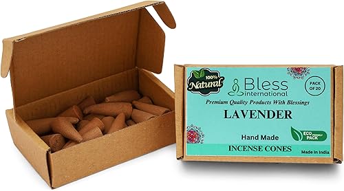 Miniatura 36 de Bless International Cedro 100% natural - Conos de incienso hechos a mano, sumergidos a mano, orgánicos, sin productos químicos para purificación