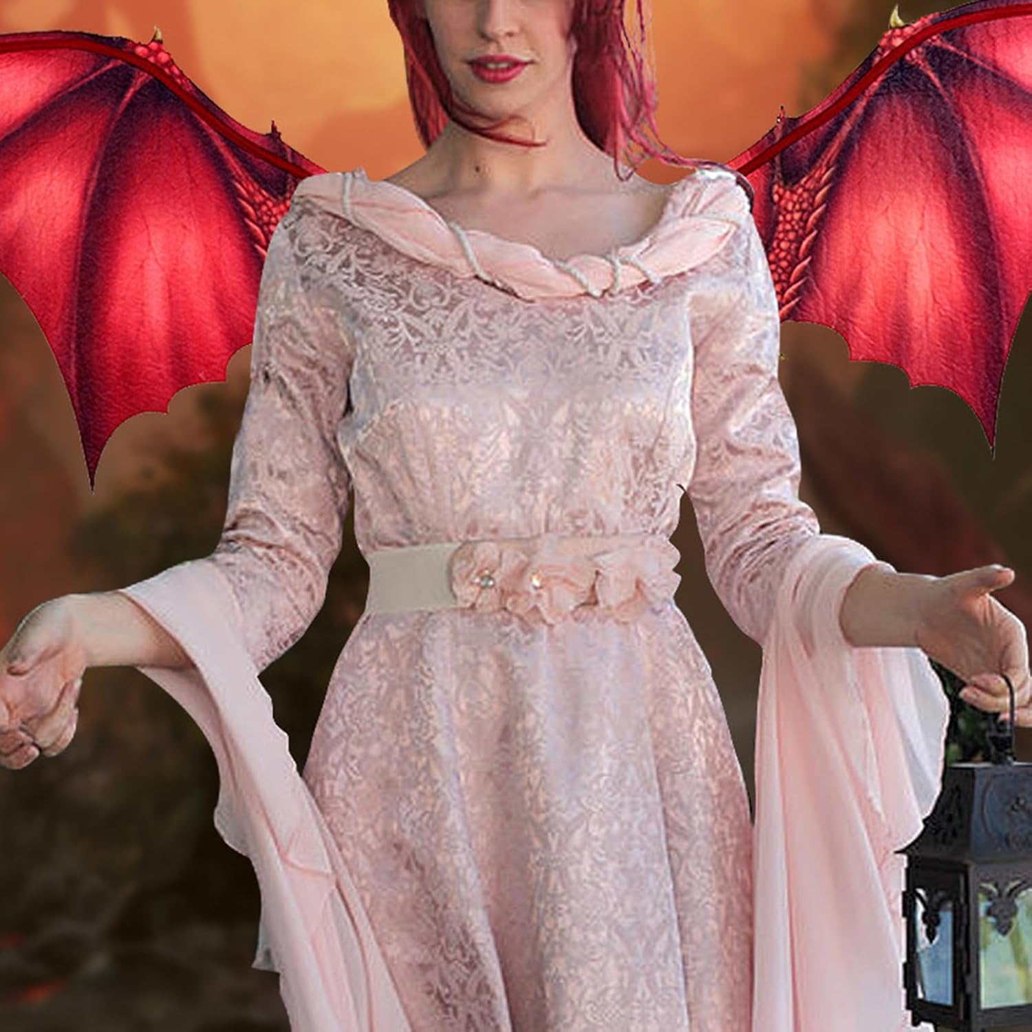 Ali del mantello da drago per adulti, accessorio per Halloween, martedì grasso, cosplay, per adulti
