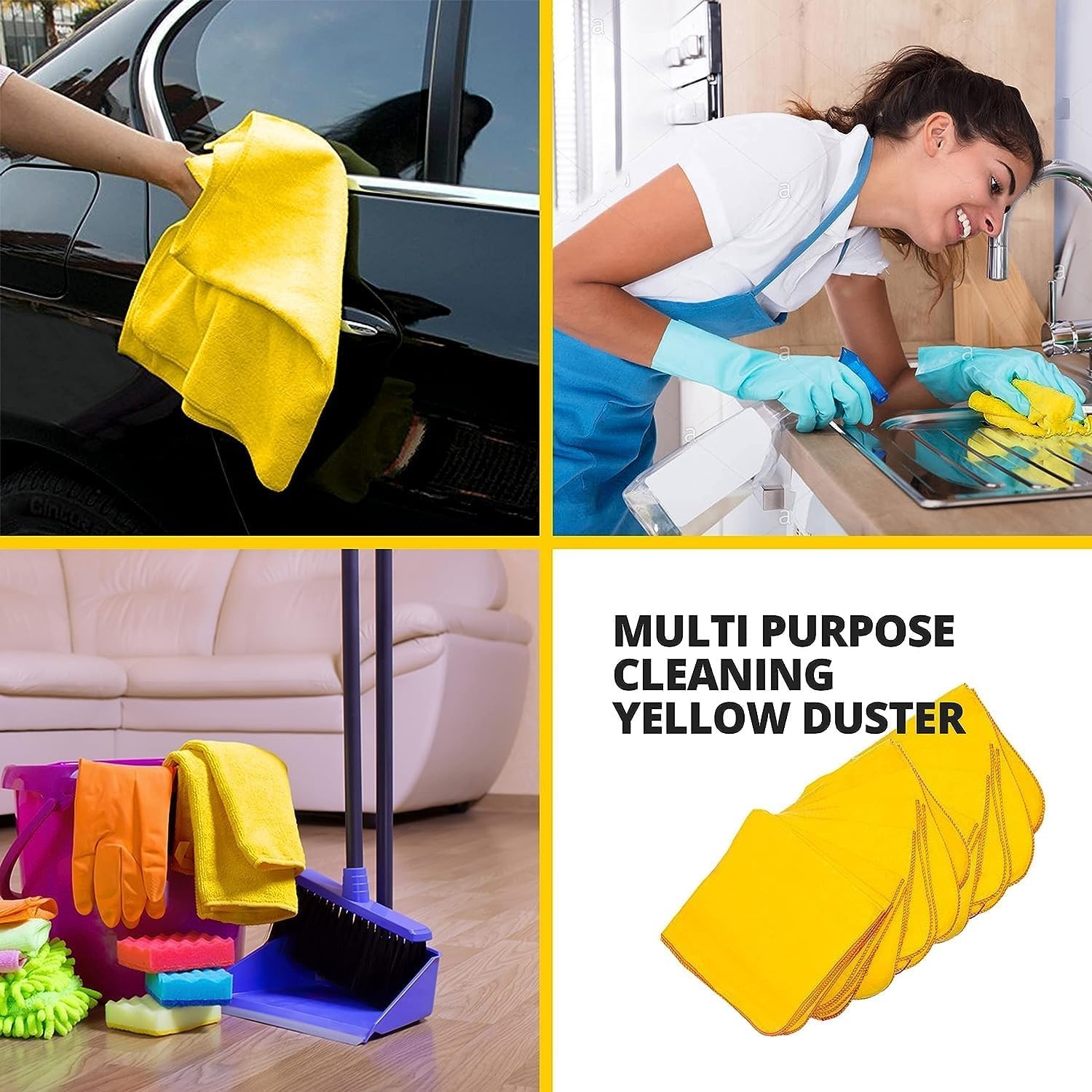 Dusters Cleaning Dusters, Pack Of 24, 100% Cotton, Heavy - Foto 11