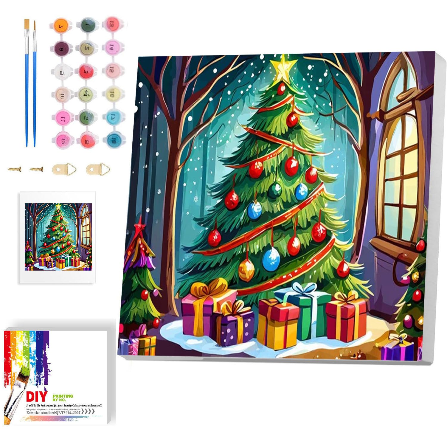 Arttoplus Christmas Paint by Numbers Kit for Adults with — free download