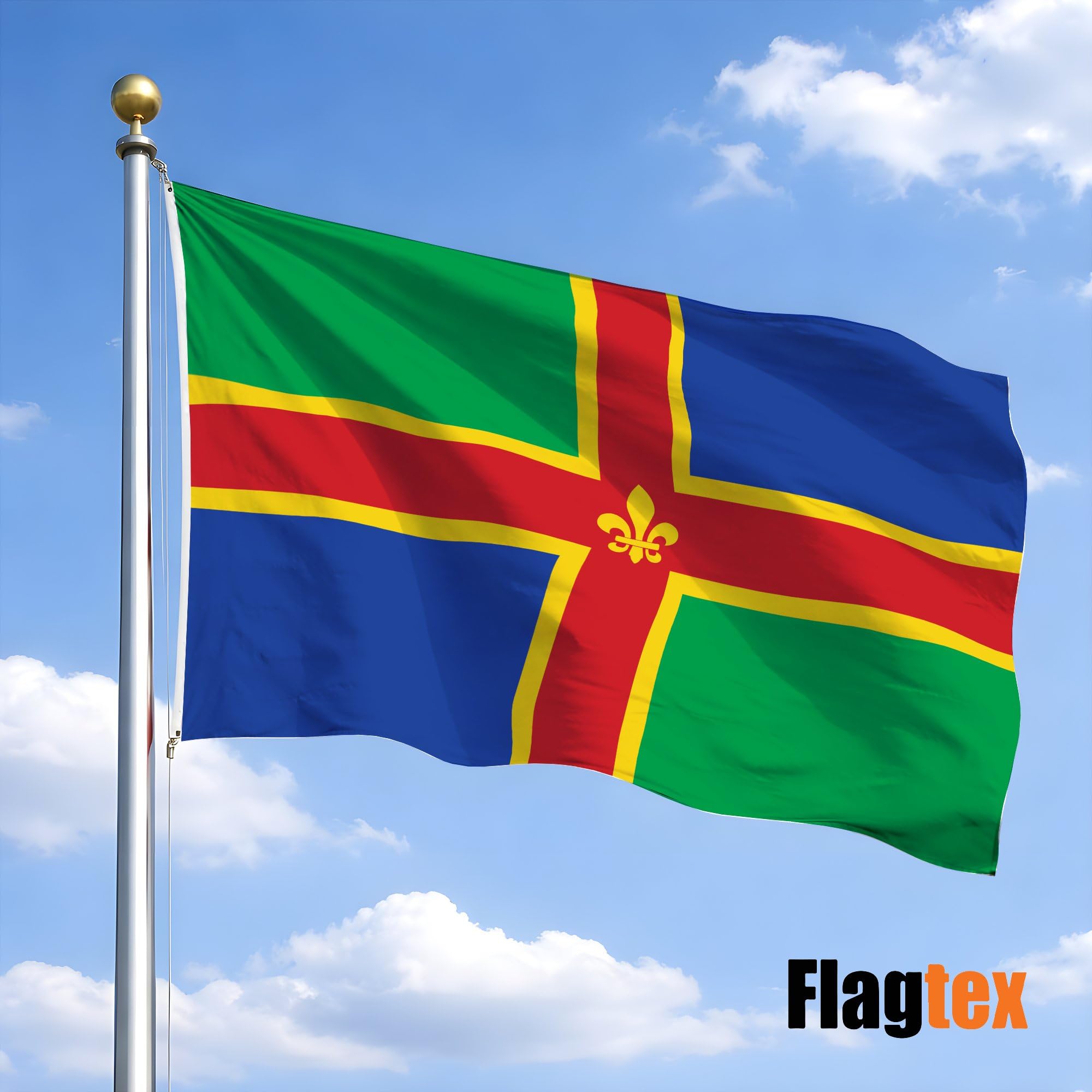 Flagtex Lincolnshire Flag 5ft x 3ft (150cm x 90cm) — view 2