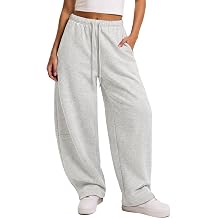Sampeel Barrel Sweatpants Women 2026 Wide Leg Baggy Pants Comfy Flowy