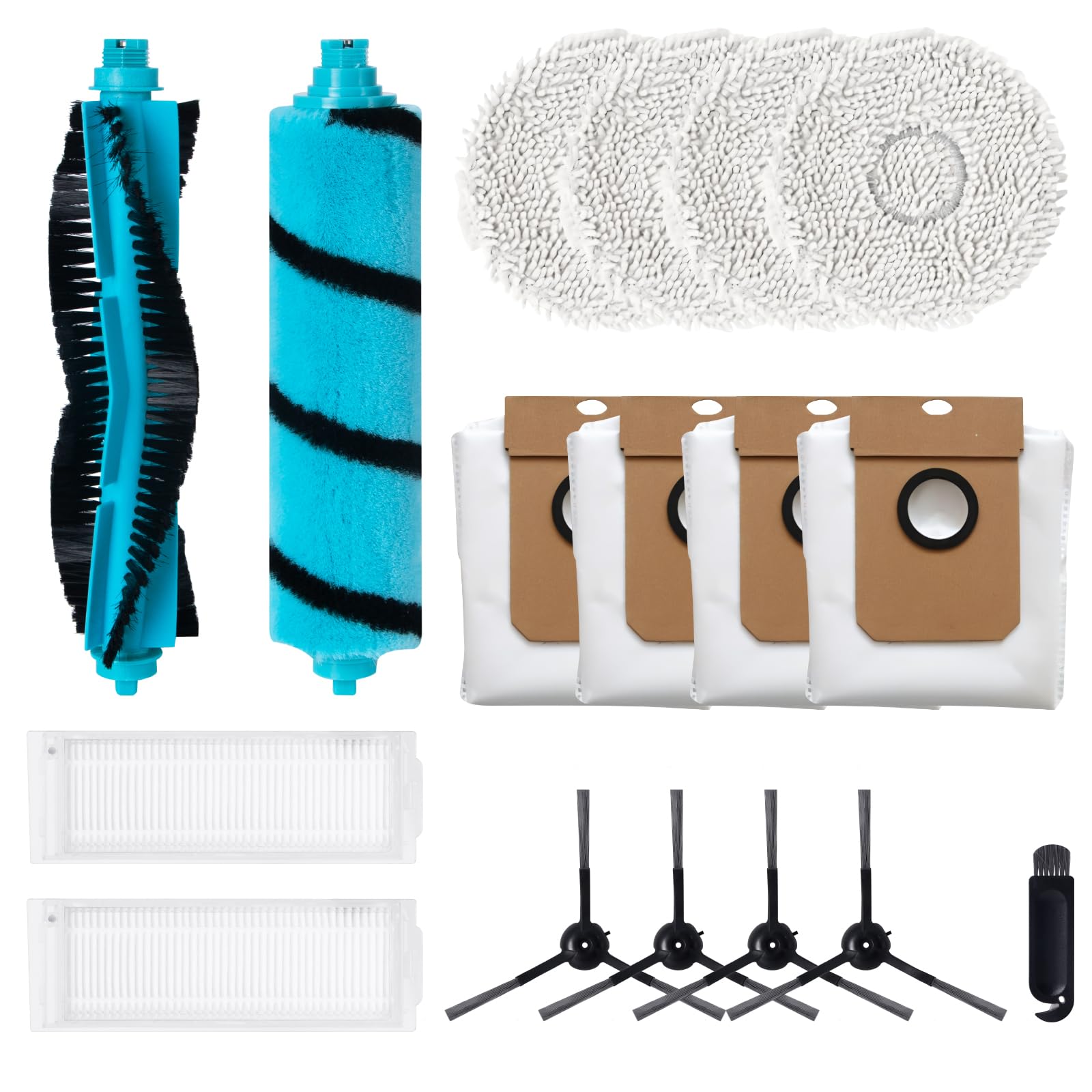 MIRTUX Confezione di accessori compatibile con robot aspirapolvere