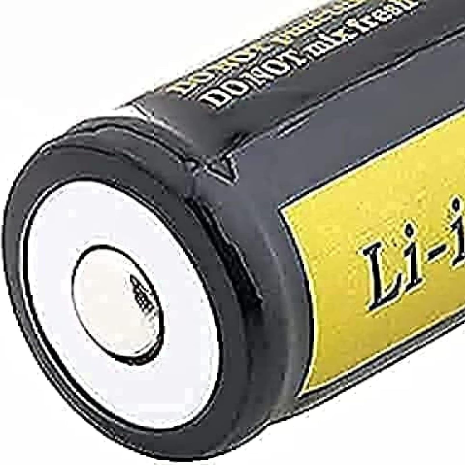 TLYA Batteria di Liti di Litilità 3,7 Ricaricabile 4000 mAh Pulsante di Grande capacità Batteria Batterie per Torcia A LED, Faro, Campane,2pcs