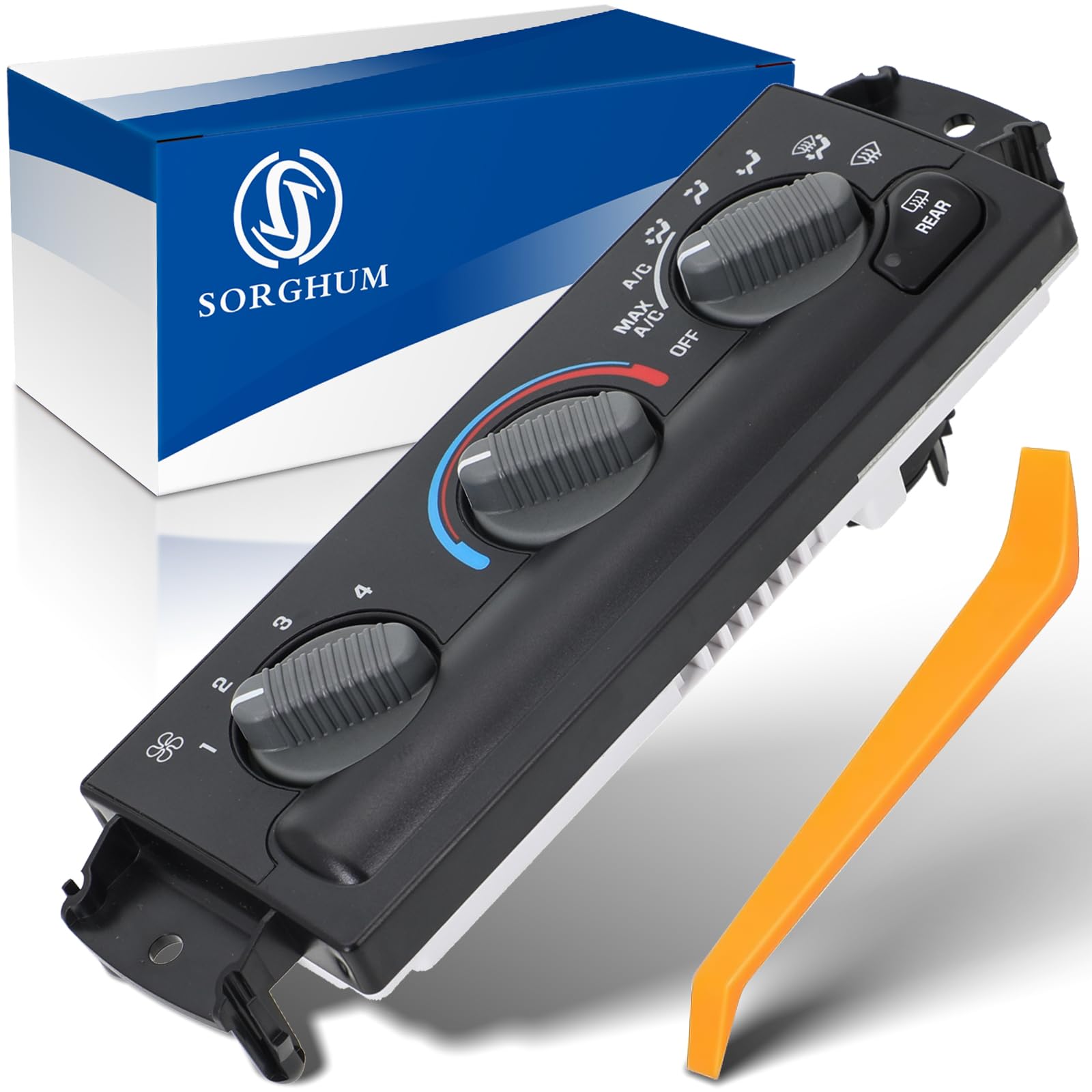 Sorghum Climate Control Module - A/C Control Panel Module Compatible with 99-01 GMC Jimmy 99-05 Chevrolet Blazer 99-02 Oldsmobile Bravada Replace OEM 599-261 599261 15098966 16250535