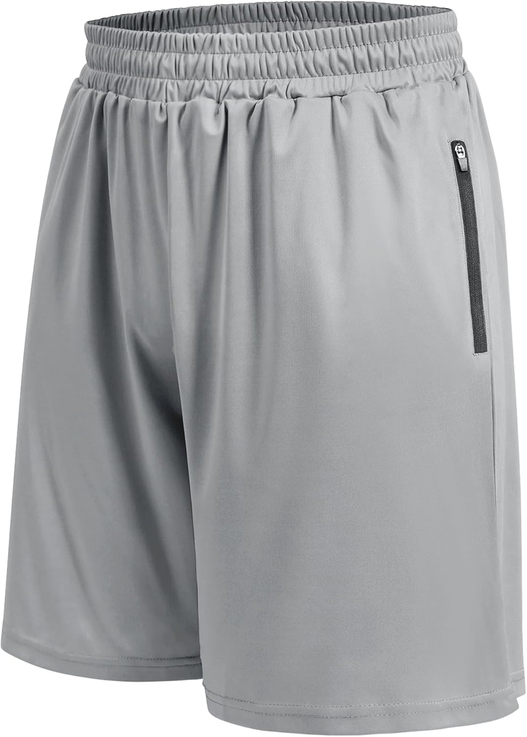 Basketball Gym Mens Shorts with Zipper Pockets - Quick Dry Lightweight Athletic Workout Running Casual Shorts for Men