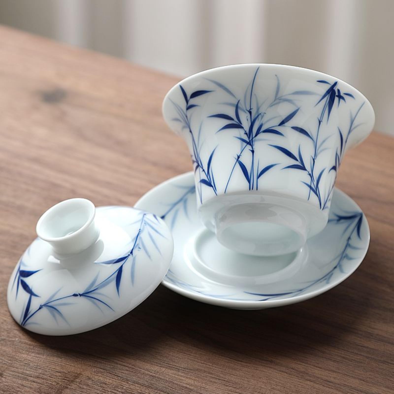 Ceramika ręcznie rysowana Gaiwan, 135 ml 125 g, chiński styl zestaw do herbaty Kung Fu miska do herbaty