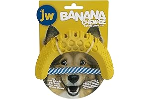 JW Pet CHEW-EE Banana Dental Dog Chew Toy