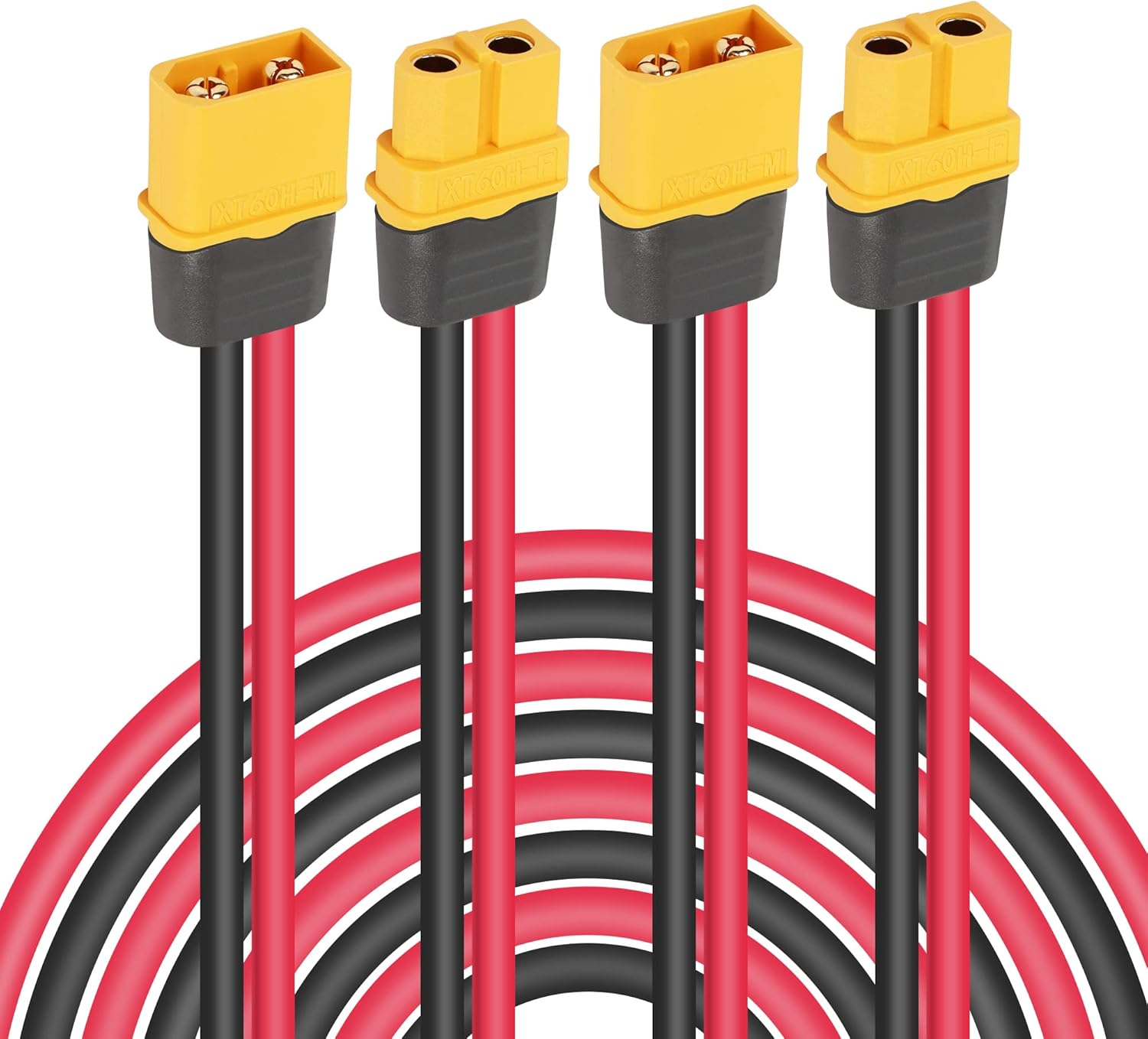 10 Paires De Connecteurs XT60H (mise à Niveau XT60, Connecteurs De Balle Mâles Et Femelles XT60H Avec Gaine Pour Batterie Au Lithium Avions RC Voiture