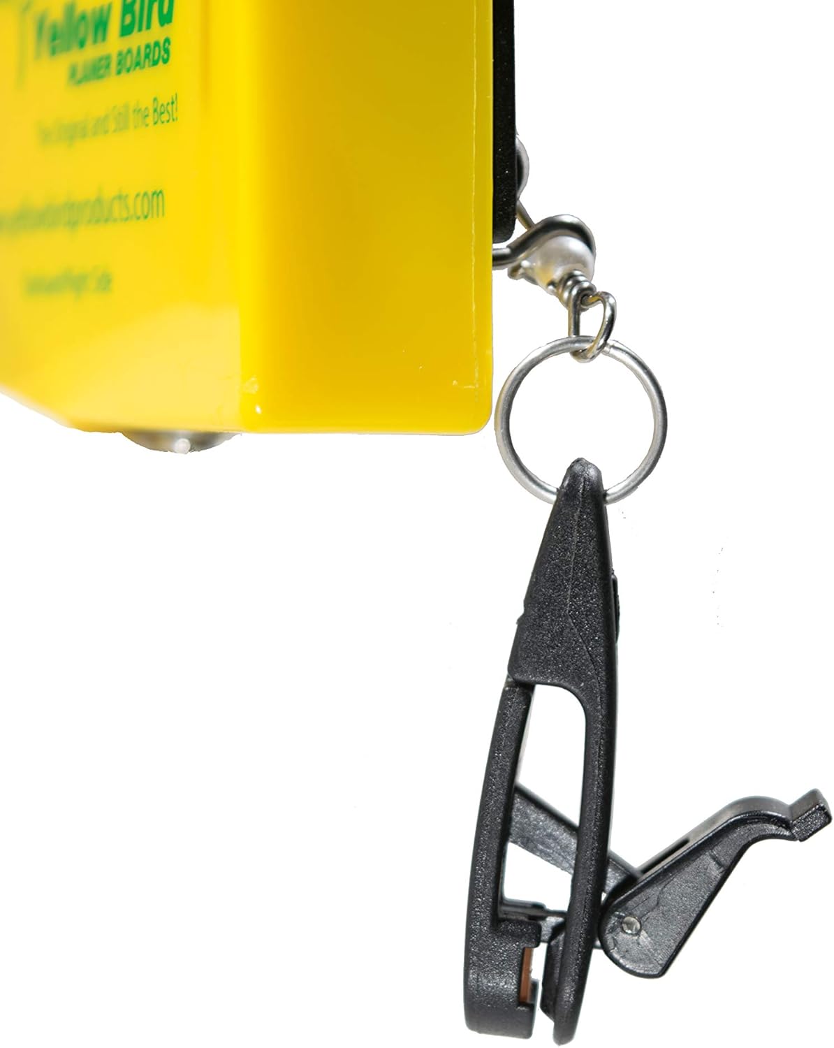 Yellow Bird Fishing Products Totally Redesigned 10" Large Planer Board (600P Port Side Planer Board with Working Tattle Flag, Enclosed Back, Adjustable Weight & (2) New Snap Releases)