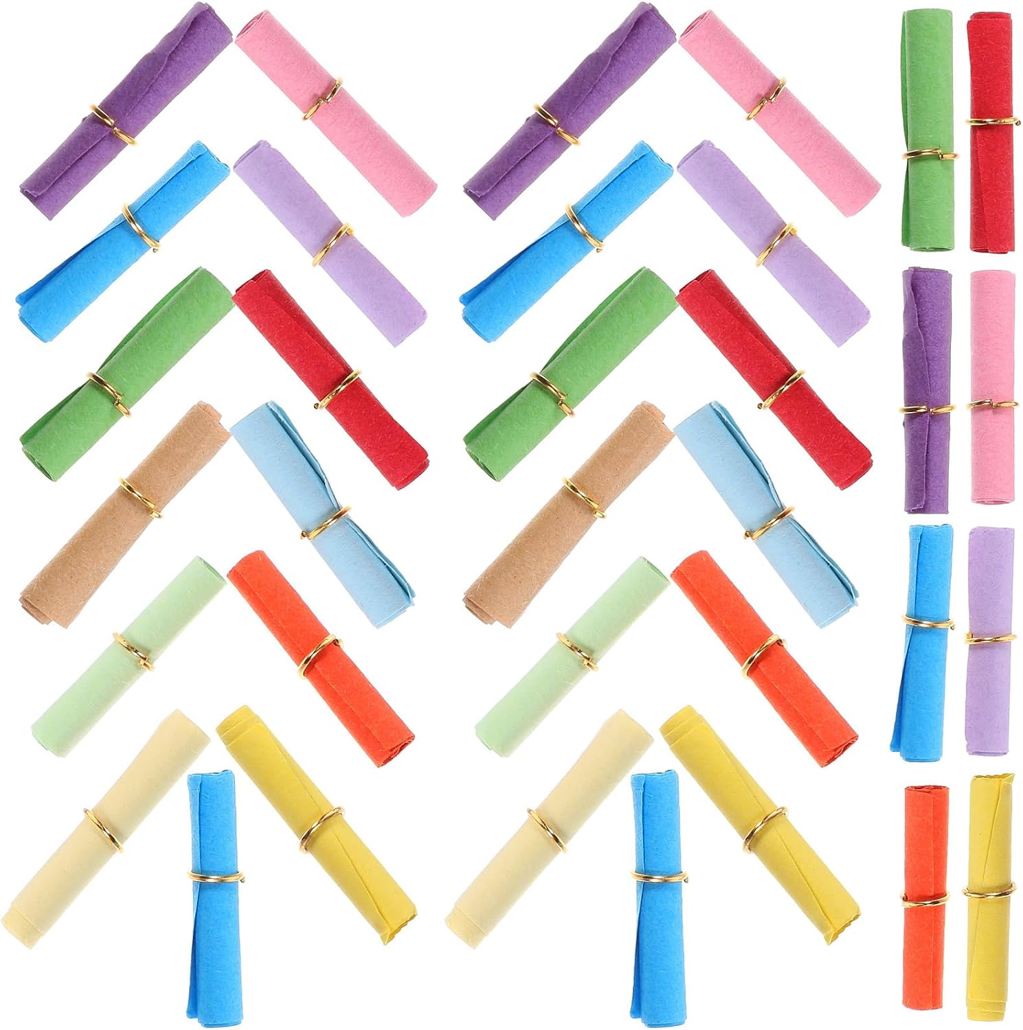 100pcs Writable Wishing Paper Scrolls Decorative Mini Paper for Messages Decor
