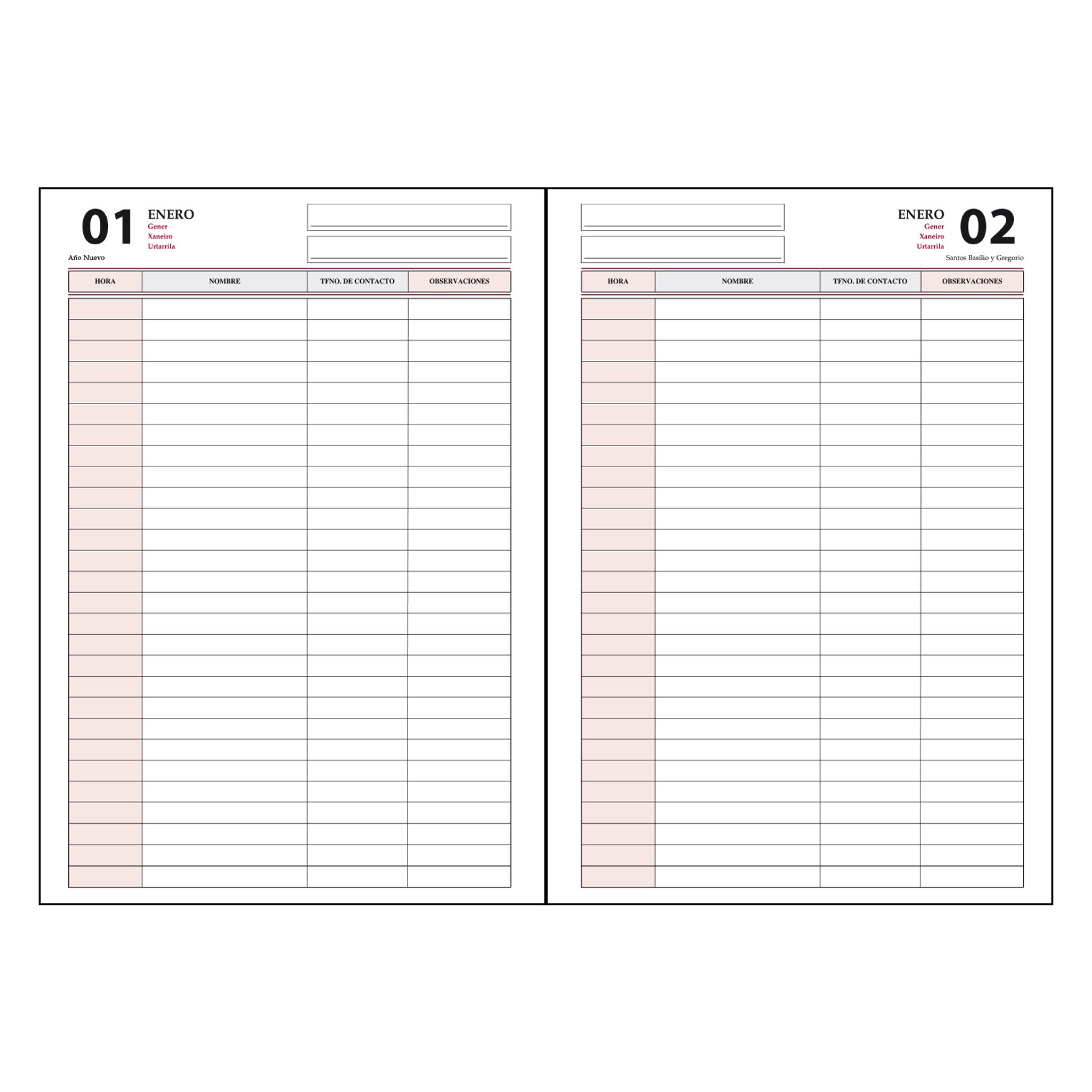 Agenda 2025 Dohe Portugais - Jour Par Page, A5 (14x20cm), Couverture Rigide | Planificateur Annuel, Bureau