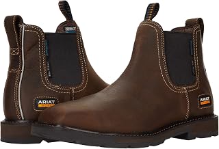 ARIAT Work Groundbreaker Chelsea Wide Square Toe Waterproof Steel Toe