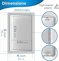 Vista 2 de Panel de acceso para paneles de yeso, 4 x 6 pulgadas, cubierta de orificio de pared, puerta de acceso, panel de acceso de fontanería para paneles