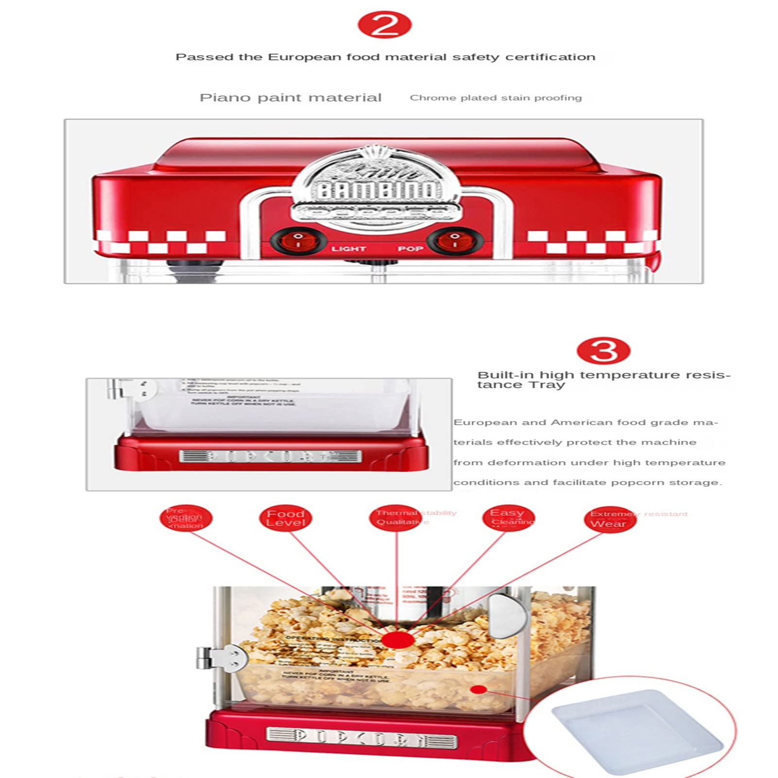 Máquina De Palomitas De Maíz, Máquina De Palomitas De Maíz Hecha En Casa, Palomitas De Maíz De Cine De Aire Caliente Sin Grasa Saludable En Solo 2 Minutos – Completo, para Ni