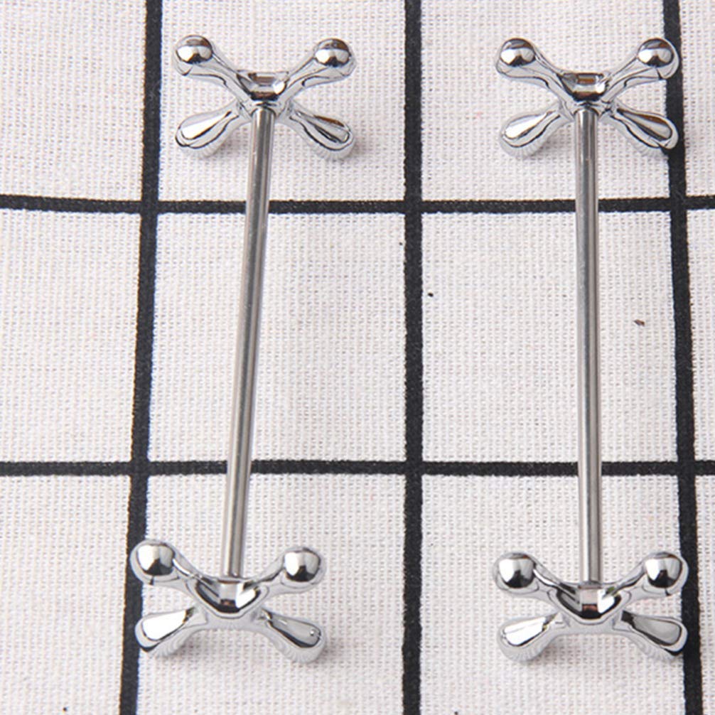 Juego de 2 soportes para palillos, forma de flor de ciruelo, aleación de zinc para restaurante, hotel, decoración del hogar