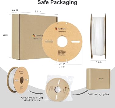 Standard PLA Filament 1.75mm, Dimensional Accuracy +/- 0.02 mm, Neatly Wound PLA, Fast Printing, 1KG Cardboard Spool (2.2 lbs), Fits for Bambu Lab 3D Printerss (Wood, 1000g)