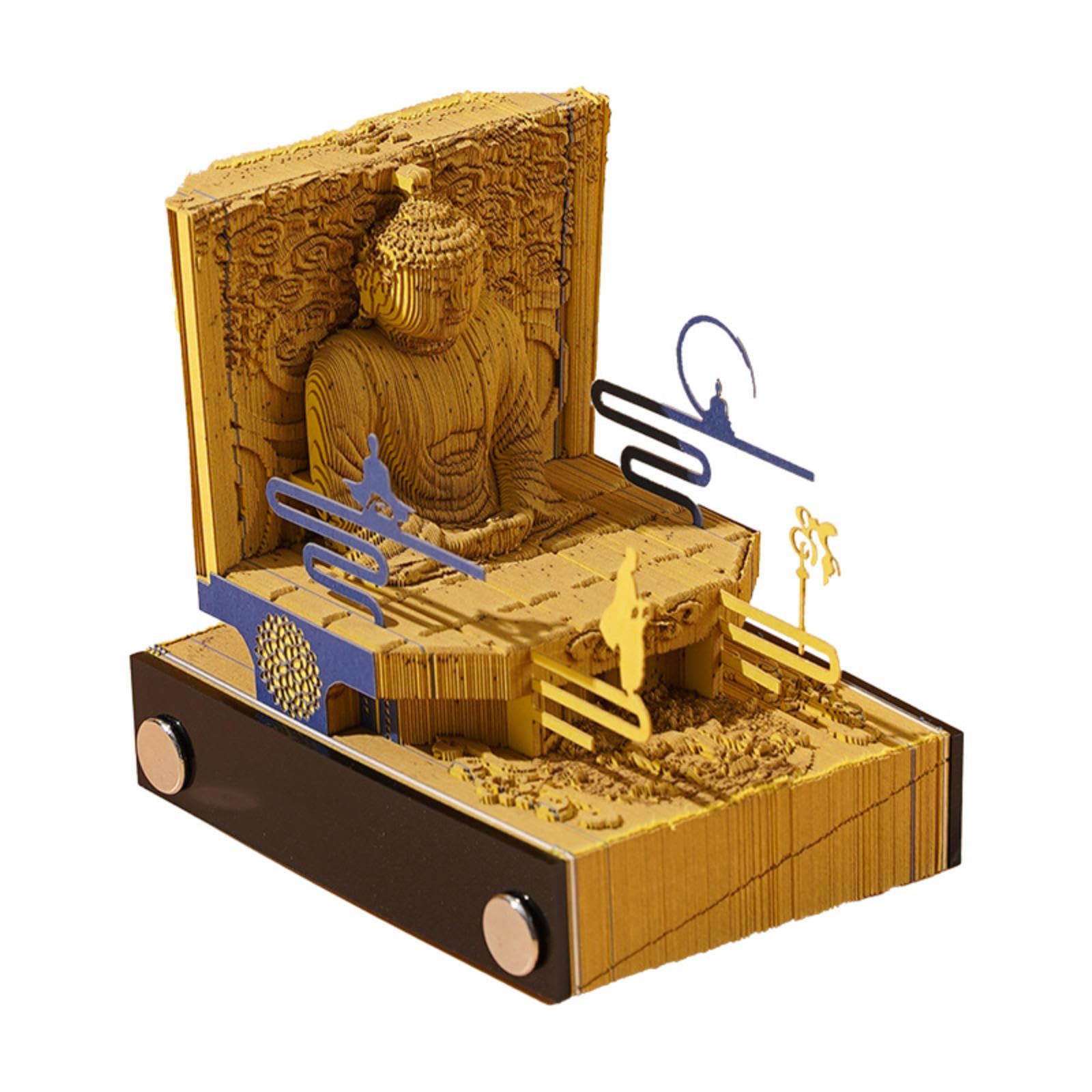 Notatniki 3D, notatnik 3D, grafika 3D, 205 arkuszy papieru do rzeźbienia, artystyczny notatnik, do odrywania papieru, artystyczne podkładki 3D, nieprzywierające karteczki samoprzylepne, papier DIY,