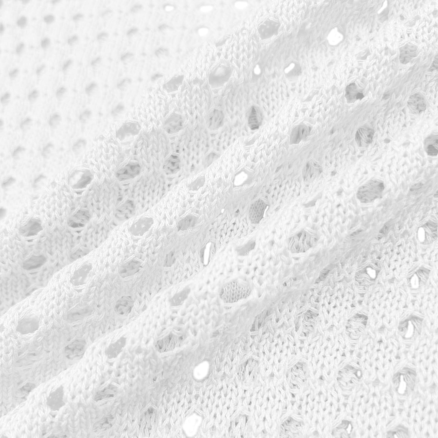 Girl's Tie Front Bell Sleeve Crochet Cardigan Hollow Out Long Sleeve Knit Crop Cover Up Top 5-14Y