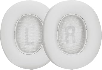 kwmobile Ear Pads Compatible with JBL Tune T760NC / T750BTNC / T710BT / T700BT Earpads - 2X Replacement for Headphones - White