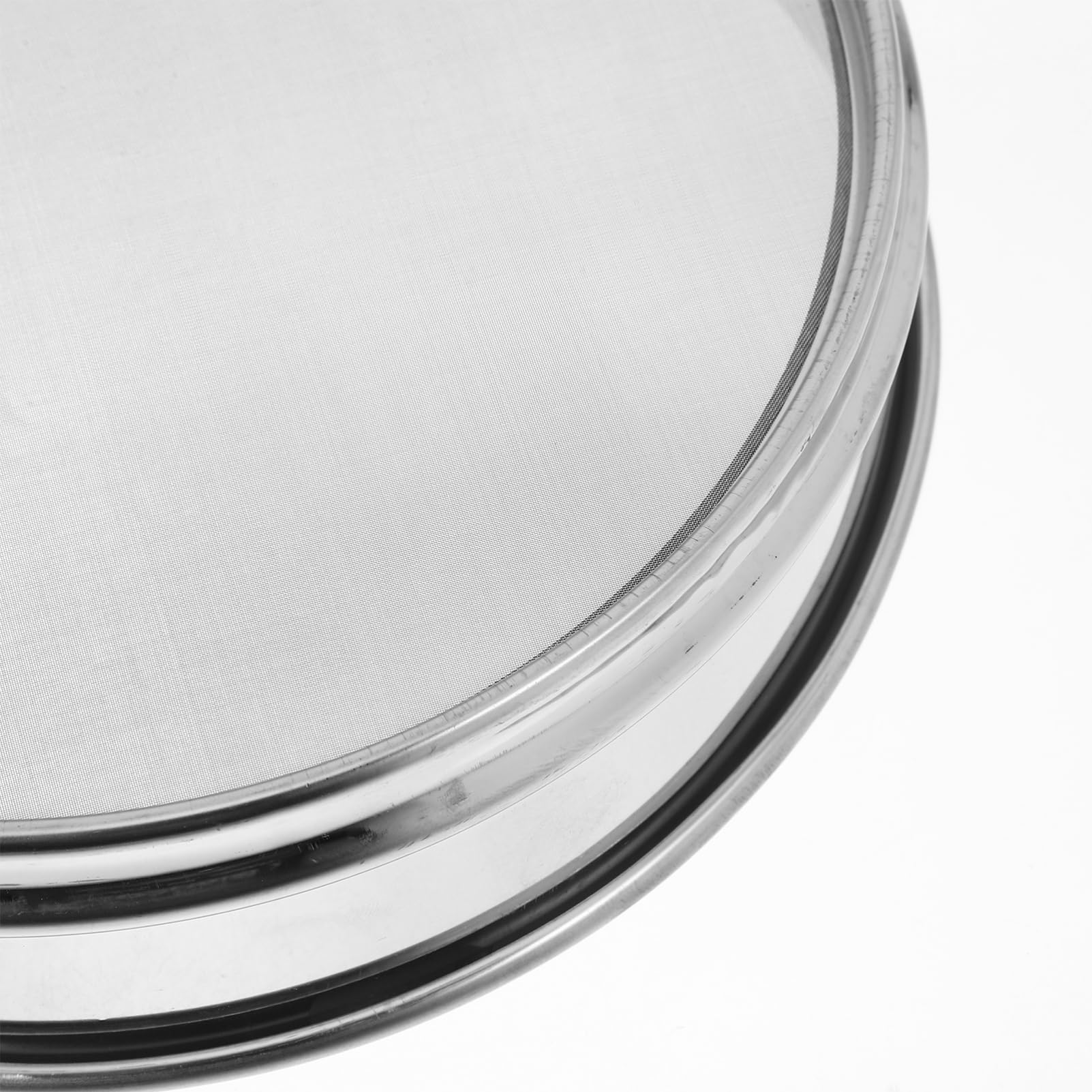 OUNONA Tamis de laboratoire en acier inoxydable 8,19 en 100 maille fine pour échantillons de farine et tests de sol avec tamis amovible pour applications en laboratoire