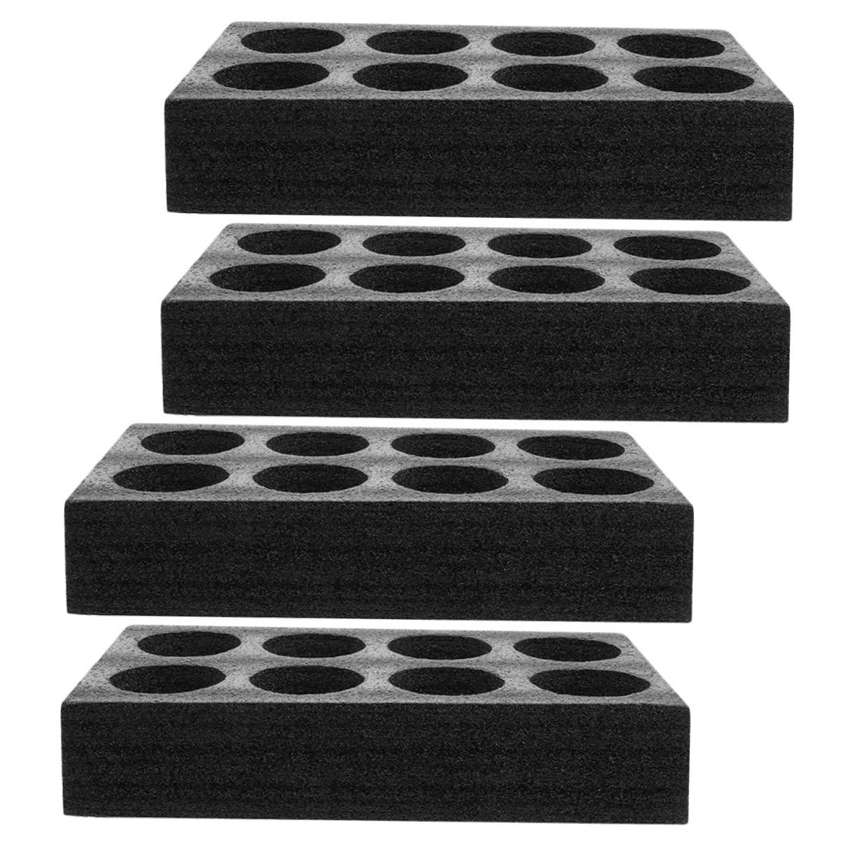 Hohopeti 4 Stück Getränkehalter aus Epe Schaumstoff mit 8-loch Design Praktischer Becherhalter für Sicheren Halt von Getränken Zuhause und Unterwegs