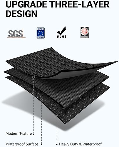 Miniatura 8 de BASENOR Tesla Model 3 - Tapete de carga TPE para maletero, tapete trasero para todo tipo de clima, antideslizante, impermeable, para maletero 2021