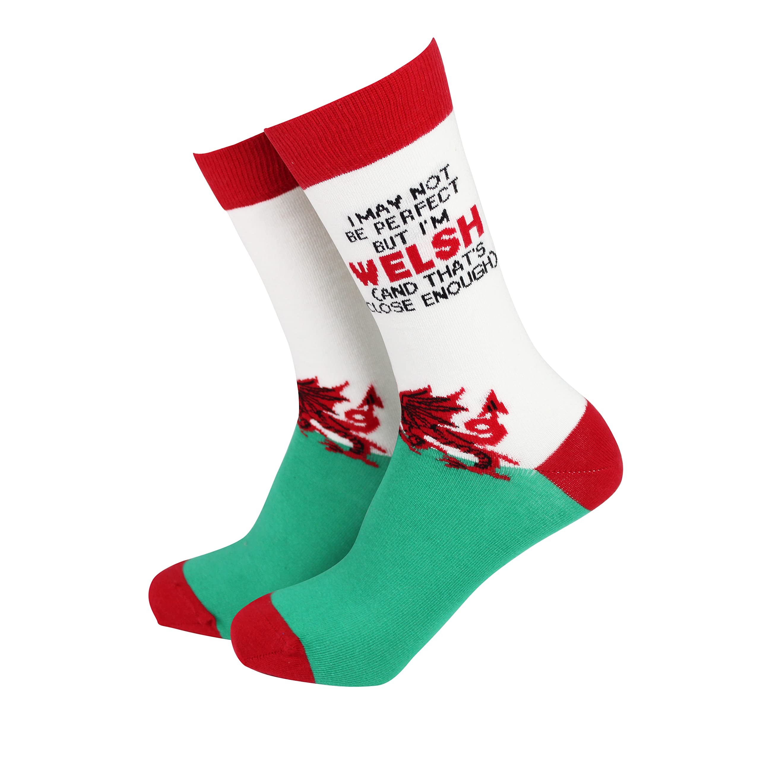 Smiling Faces Making Smiles Since 2001 Women's Welsh Sock Therapy Novelty Socks Funky Pattern Colorful Fun Dress Socks Smart Design Animal Print Comfortable Breathable Socks Non Slip Great Gift