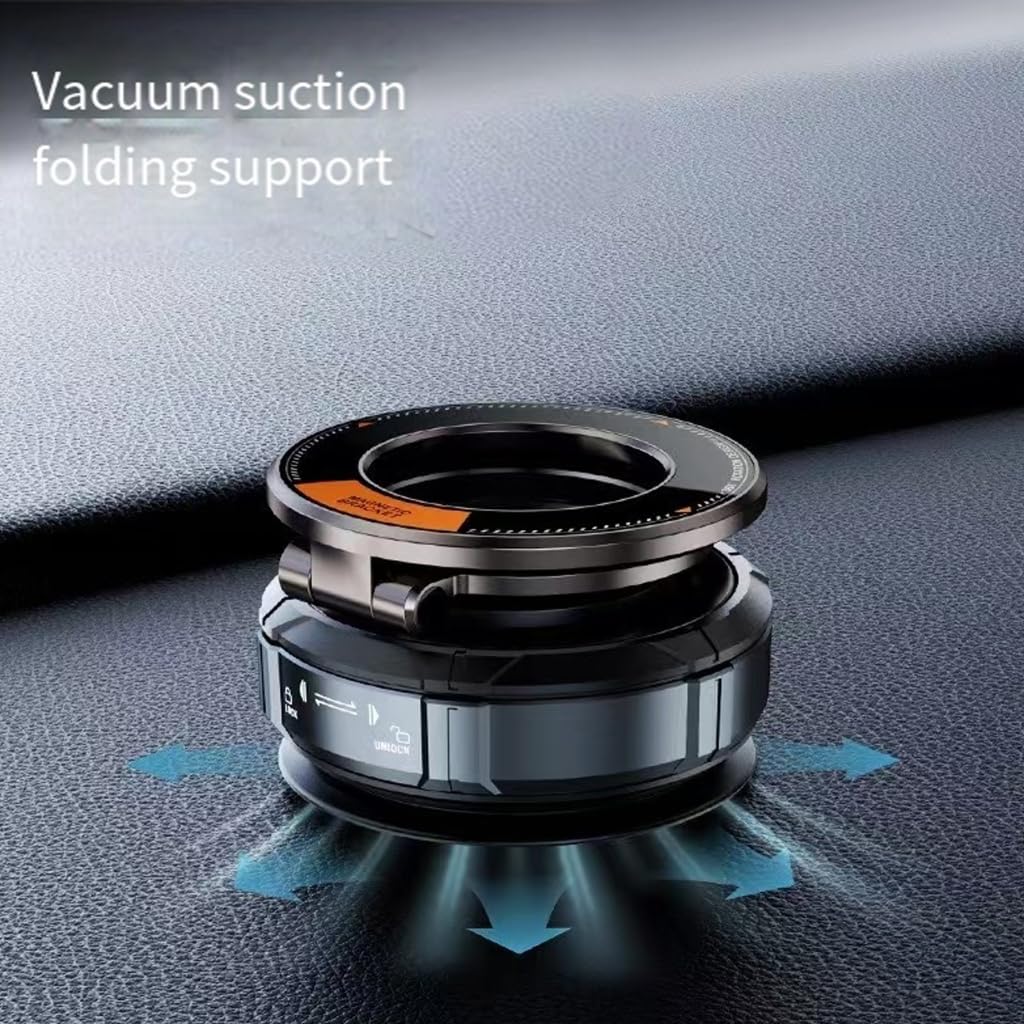 Magnete magnetico aggiornato del doppio della base di adsorbimento di vuoto del supporto del telefono per auto