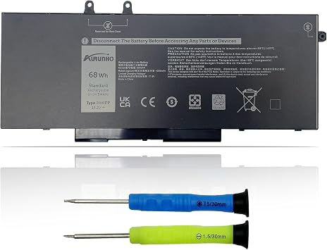 3HWPP Battery Replacement for Dell Latitude 5511 5411 5510 5501 5401 5410 Inspiron 17 7506 7500 2-in-1 Black Edition Series Precision 3551 3541 Series 10X1J 1VY7F T6DC2 YPVX3 JG75F