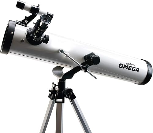 Educational Insights GeoSafari - Telescopio reflector Omega, telescopio para niños y adultos, apoya el aprendizaje STEM, ideal para explorar el